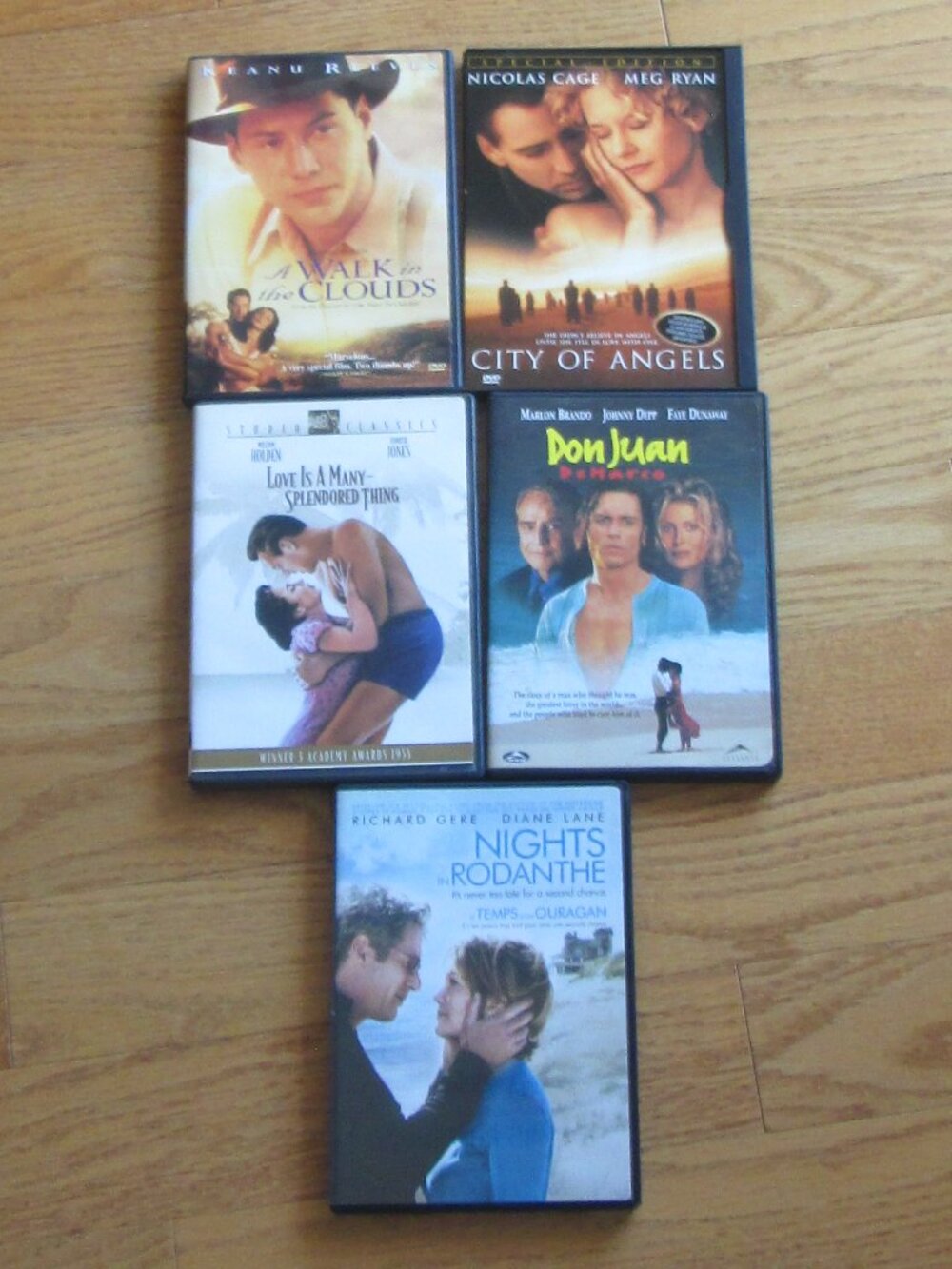 City of Angels, Don Juan DeMarco, A Walk In the Clouds - 5 dvds